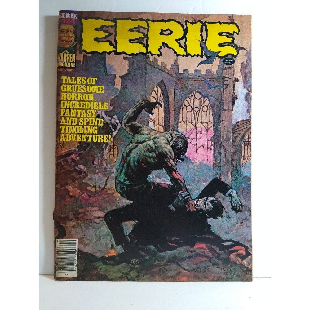 Eerie #124 September 1981 Warren Horror Fantasy Magazine Empires Strikes Back Ad